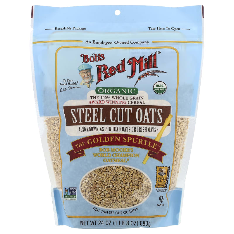 Organic Steel Cut Oats, Whole Grain