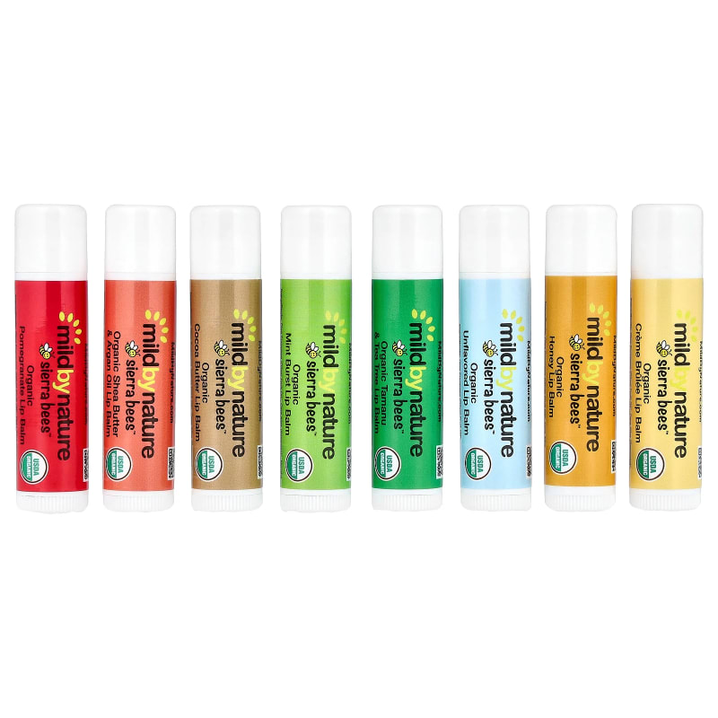 Sierra Bees™, Organic Lip Balms Combo Pack, 0.15 oz (4.25 g) Each