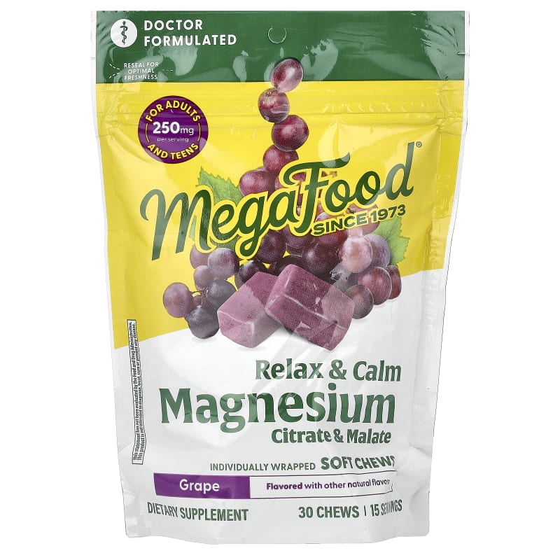 Magnesium, Citrate & Malate, Grape
