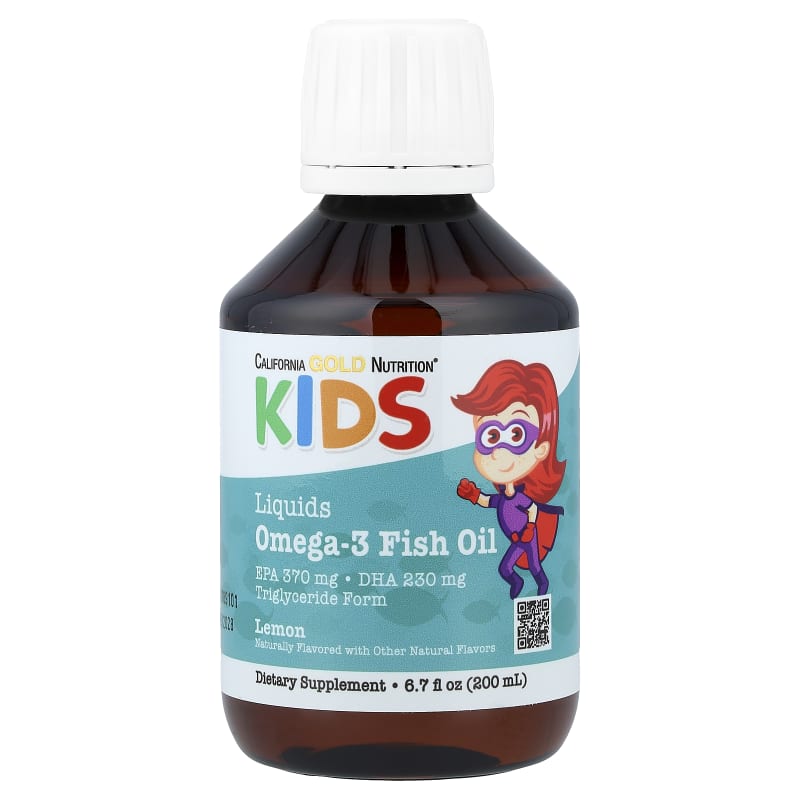 Norwegian Kids Omega-3 Fish Oil, Natural Lemon