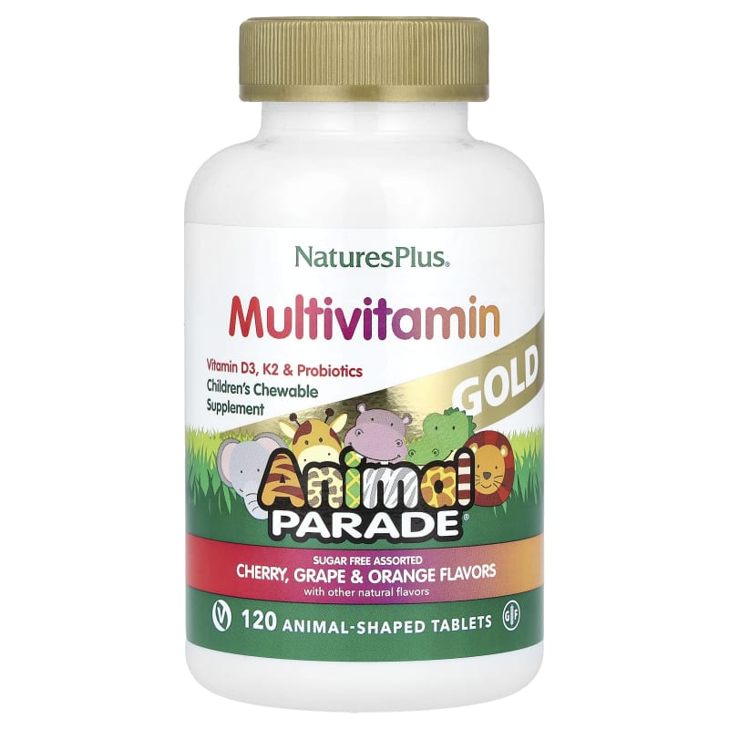 Animal Parade® Gold, Children's Chewable Multivitamin, Cherry, Grape & Orange