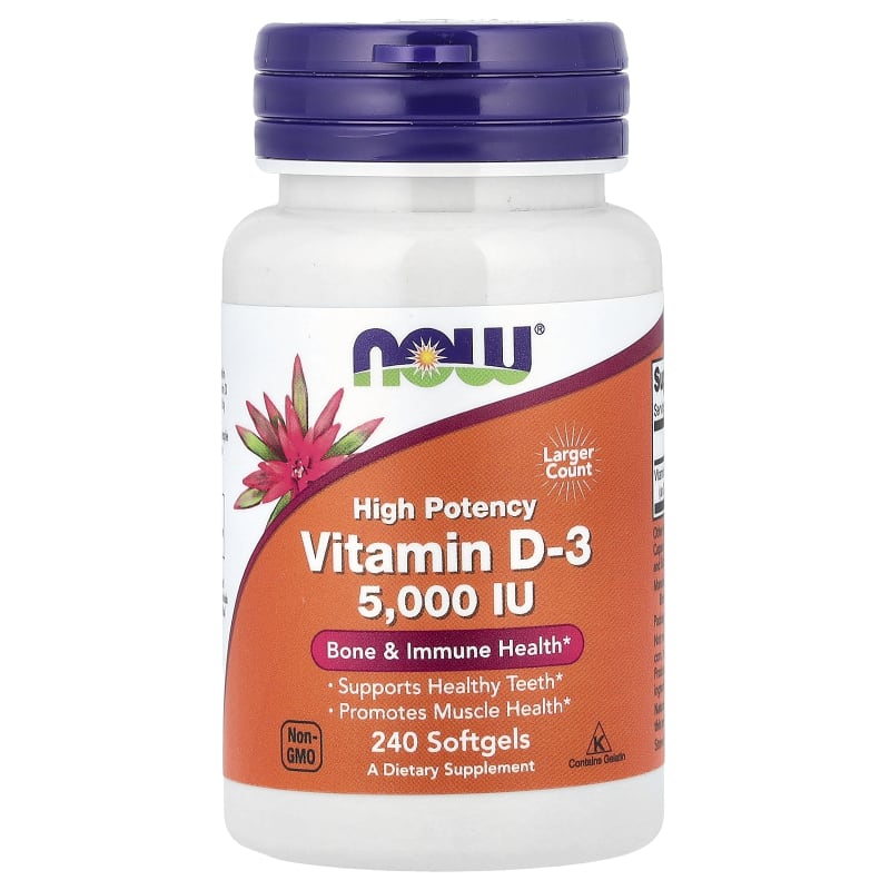Vitamin D-3, High Potency, 5,000 IU