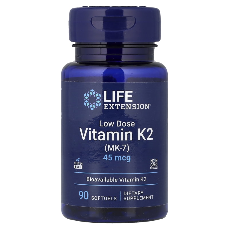 Low Dose Vitamin K2 (MK-7), 45 mcg