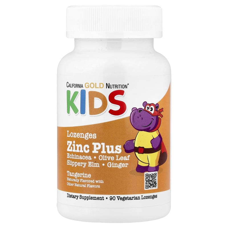 Zinc Plus Lozenge For Children, Natural Tangerine