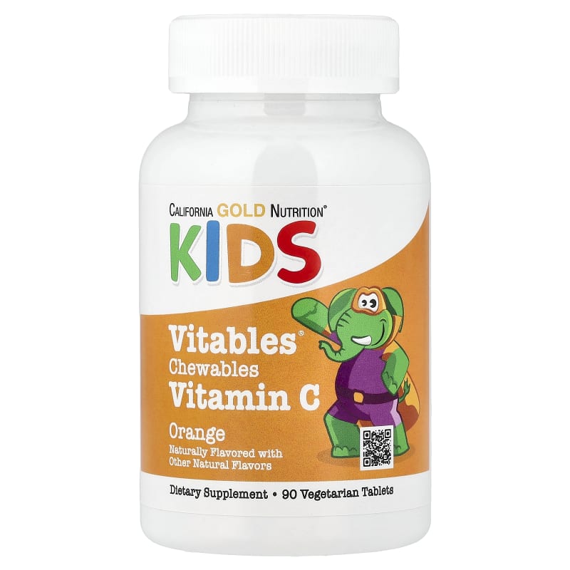Vitables®, Chewable Vitamin C with Bioflavonoid Complex for Children, Orange