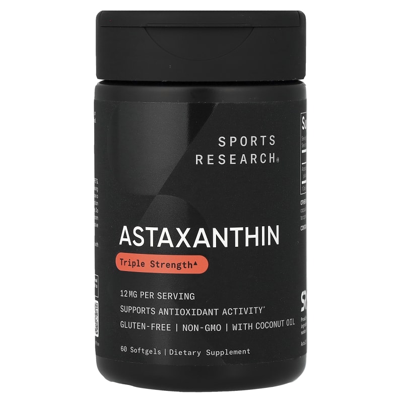 Astaxanthin, Triple Strength, 12 mg