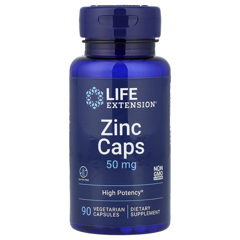 Zinc Caps, High Potency, 50 mg