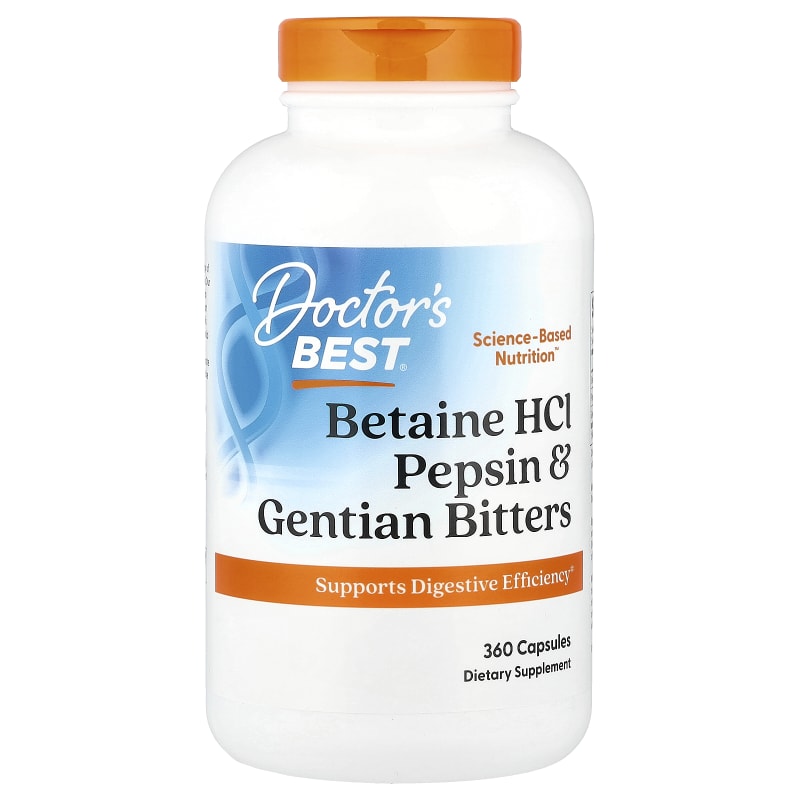 Betaine HCl, Pepsin and Gentian Bitters