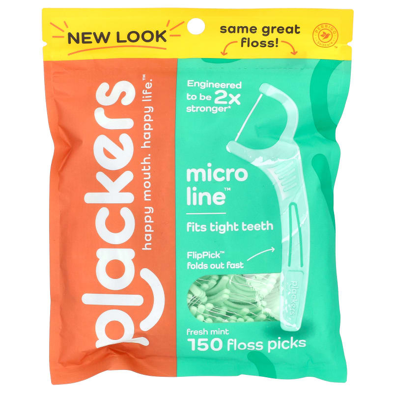 Micro Line, Floss Picks, Fresh Mint