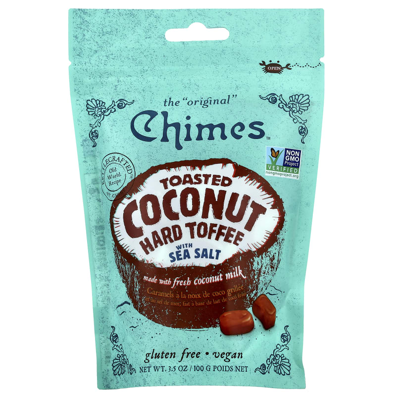 Toasted Coconut Hard Toffee with Sea Salt