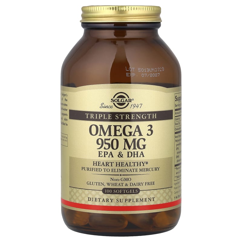 Omega 3, EPA & DHA, Triple Strength, 950 mg