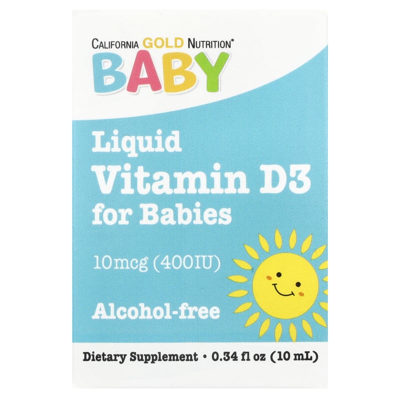Baby Vitamin D3 Drops, 10 mcg (400 IU)