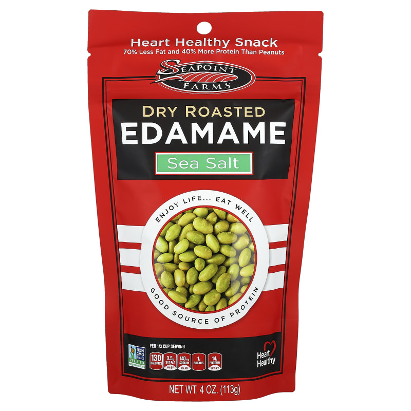 Dry Roasted Edamame, Sea Salt