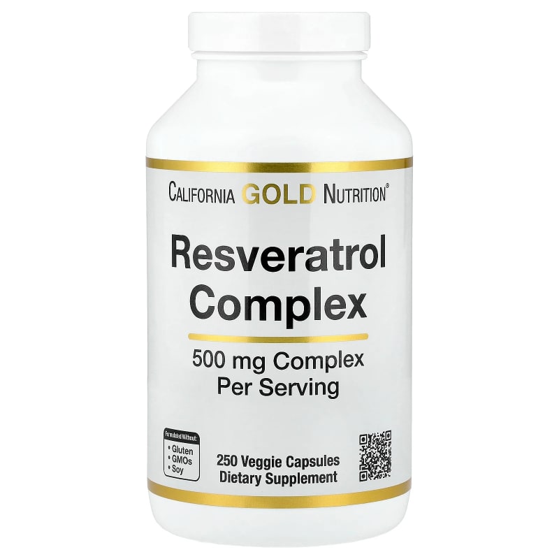 Resveratrol Complex with Grape Seed Extract, Red Wine Extract, and trans-Resveratrol