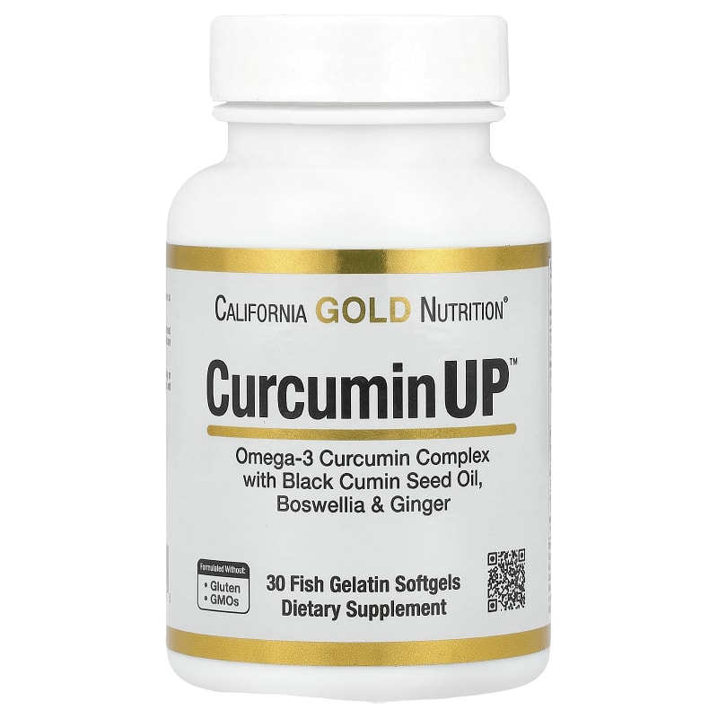 CurcuminUP™ with Omega-3 Curcumin Complex, Black Cumin Seed Oil, Boswellia and Ginger