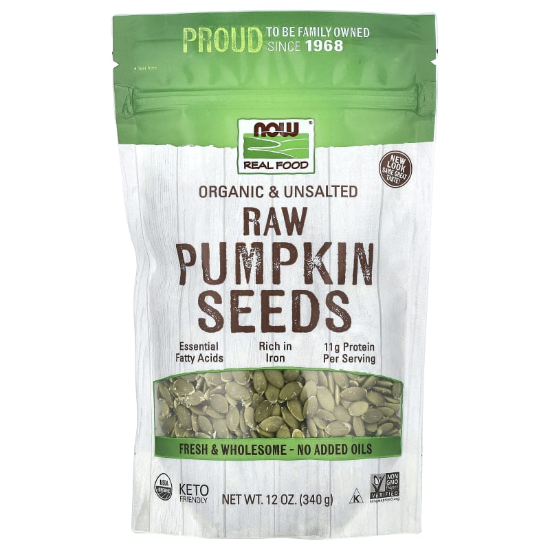 Organic Raw Pumpkin Seeds, Unsalted