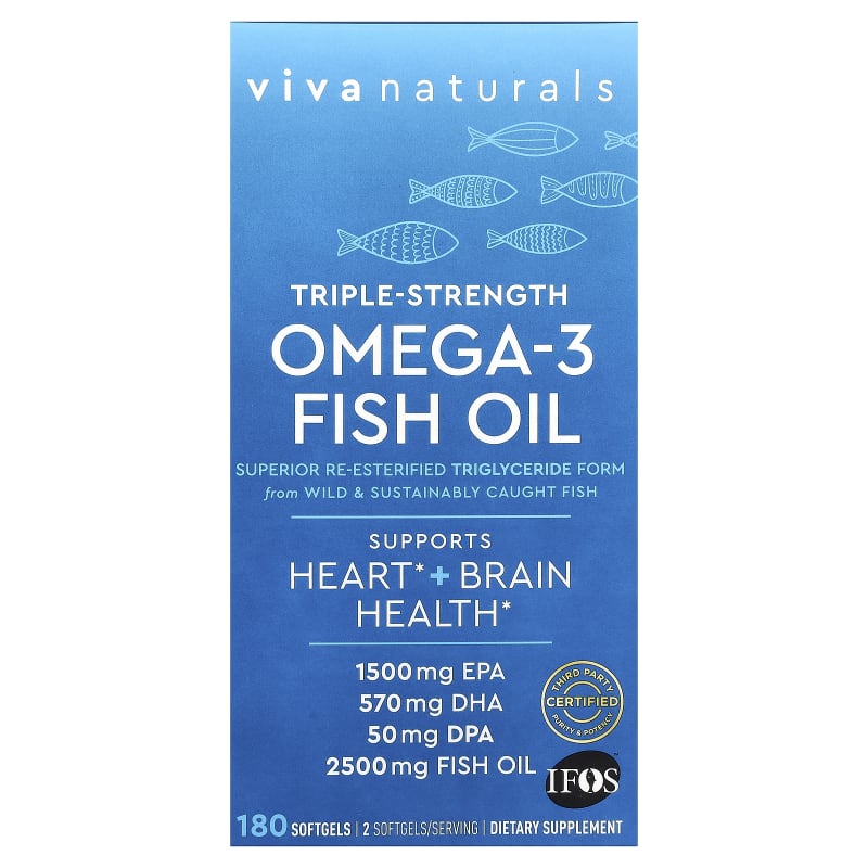 Omega-3 Fish Oil, 2,500 mg