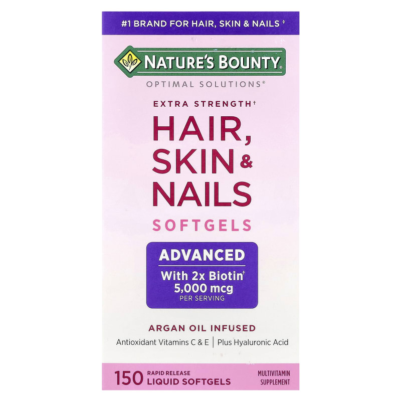 Optimal Solutions®, Hair, Skin & Nails, 150 Rapid Release Liquid Softgels