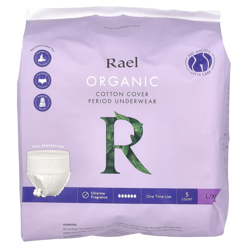 Organic Cotton Cover Period Underwear, L/XL