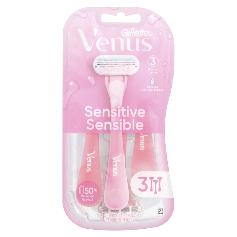 Venus, Sensitive, 3 Disposable Razors