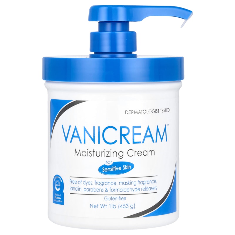 Moisturizing Cream, For Sensitive Skin, Fragrance Free (Pump)