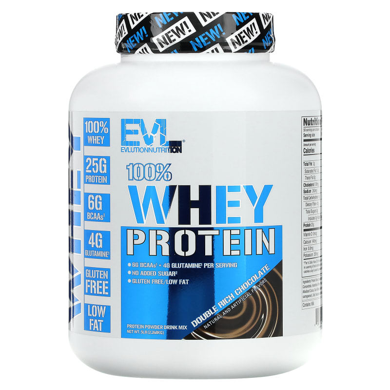 100% Whey Protein, Double Rich Chocolate