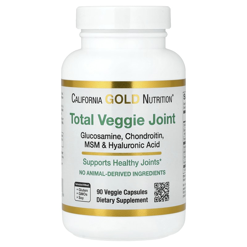 Total Veggie Joint Support Formula with Glucosamine, Chondroitin, MSM, and Hyaluronic Acid