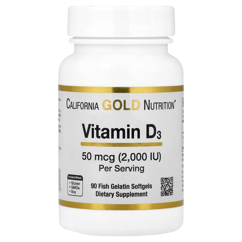 Vitamin D3, 50 mcg (2,000 IU)