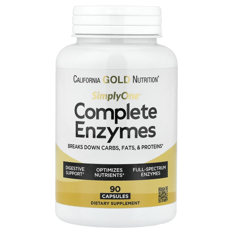 SimplyOne®, Complete Enzymes with Betaine HCl, Ox Bile Extract, Full-Spectrum Enzymes, and Bromelain