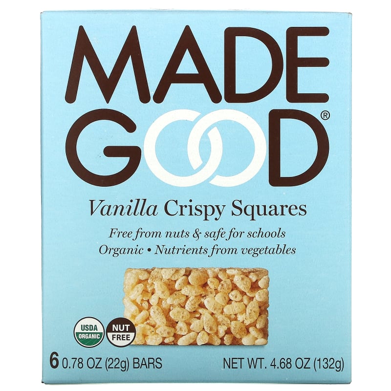 Crispy Squares, Vanilla, 0.78 oz (22 g) Each