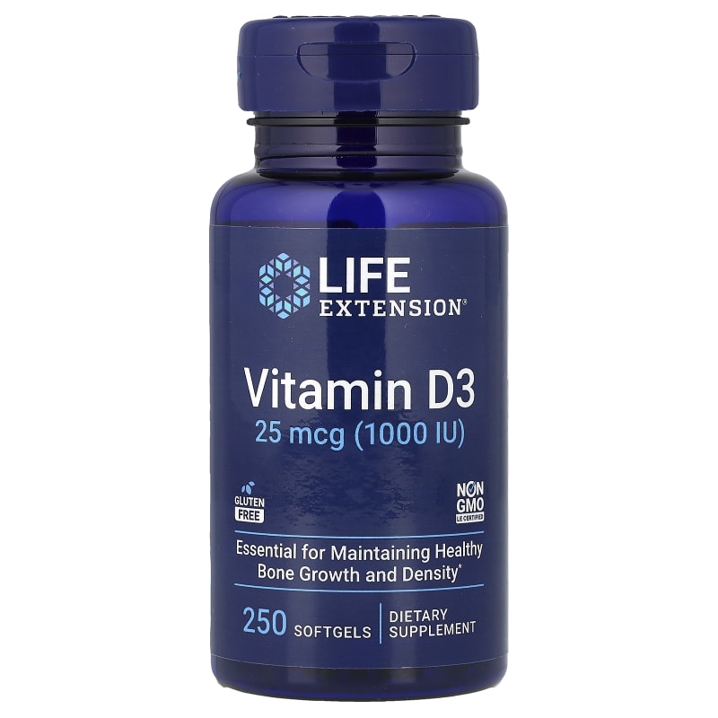 Vitamin D3, 25 mcg (1,000 IU)