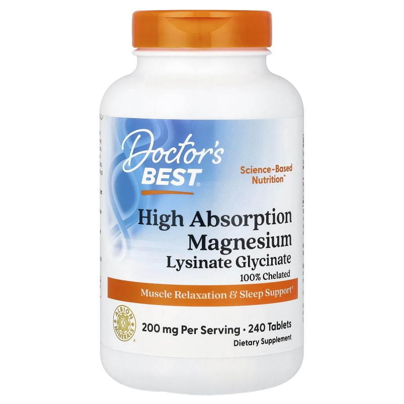 High Absorption Magnesium Lysinate Glycinate, Chelated, Albion® TRAACS®