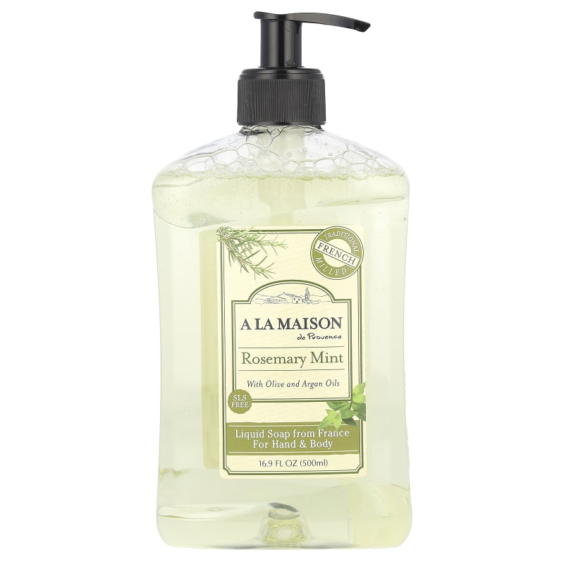 Liquid Soap For Hand & Body, Rosemary Mint