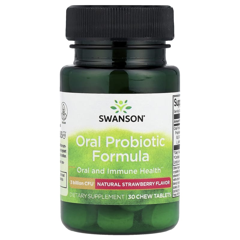 Oral Probiotic Formula, Natural Strawberry, 3 Billion CFU