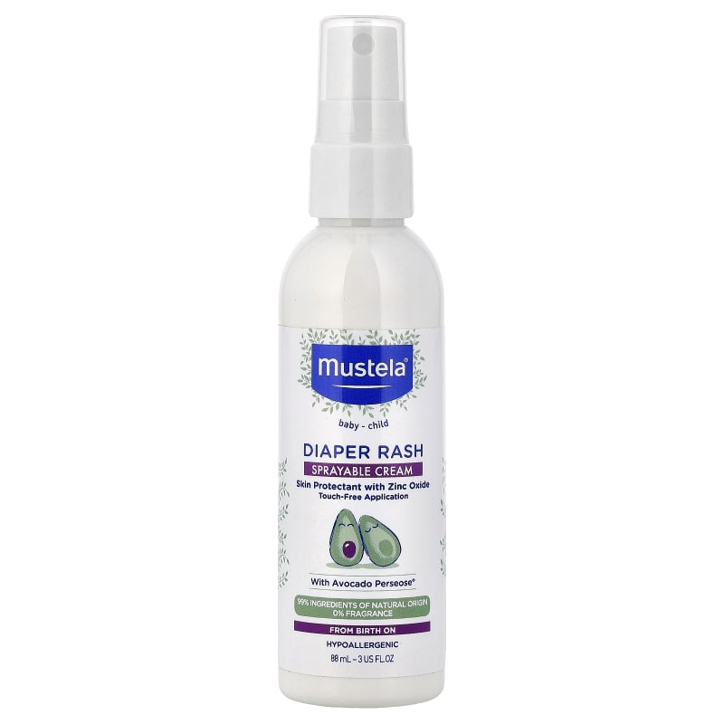 Baby-Child, Diaper Rash, Sprayable Cream, Fragrance Free