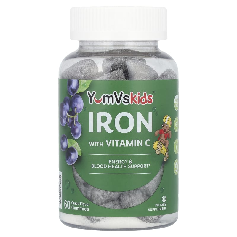 Iron with Vitamin C Gummies, Grape
