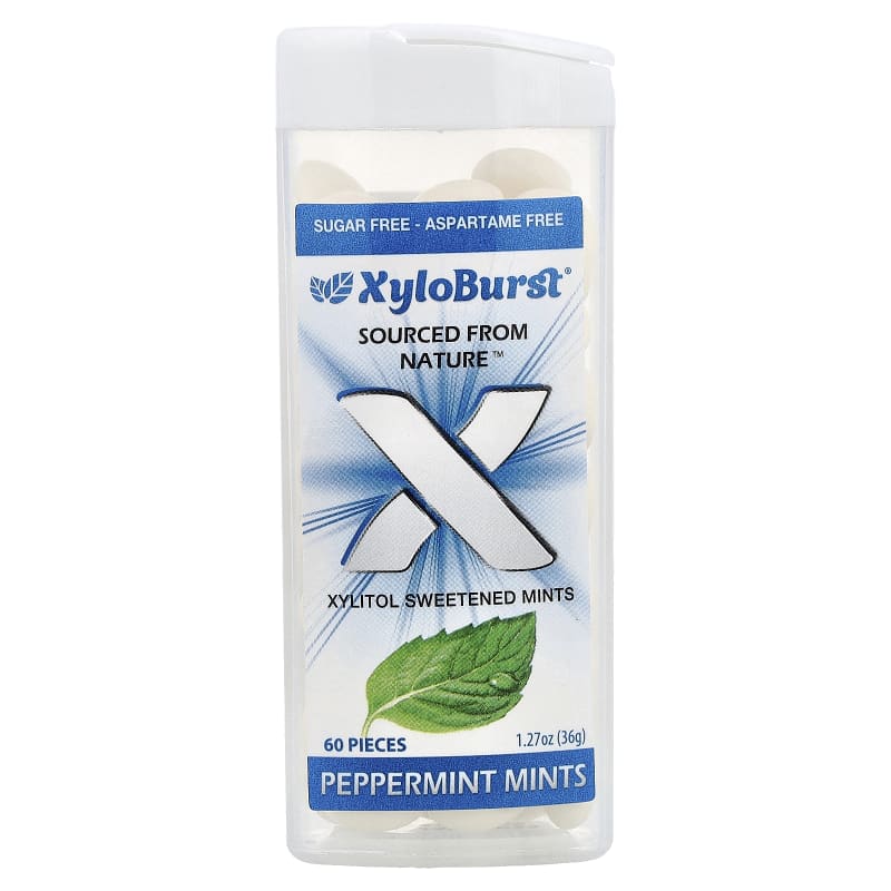 Xylitol Sweetened Mints, Peppermint, 1.27 oz (36 g)