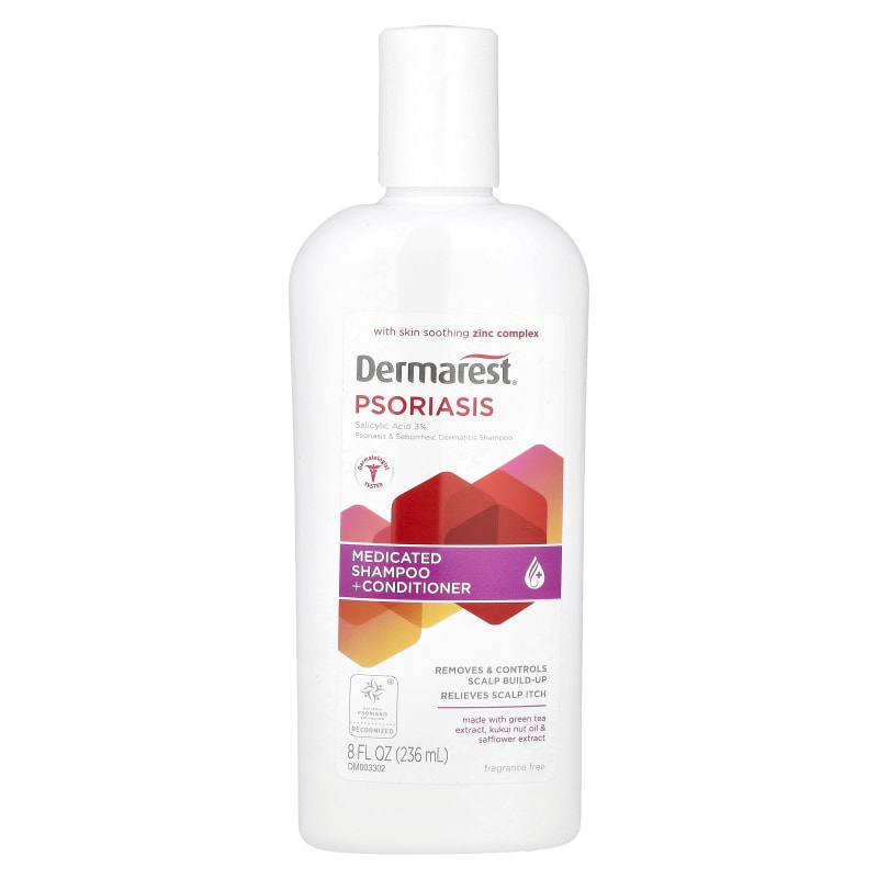 Psoriasis, Maximum Strength Medicated Shampoo + Conditioner, Fragrance Free