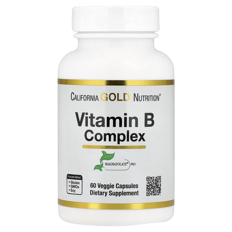 Vitamin B Complex with Folate, Biotin, Pantothenic Acid, and Vitamin B6