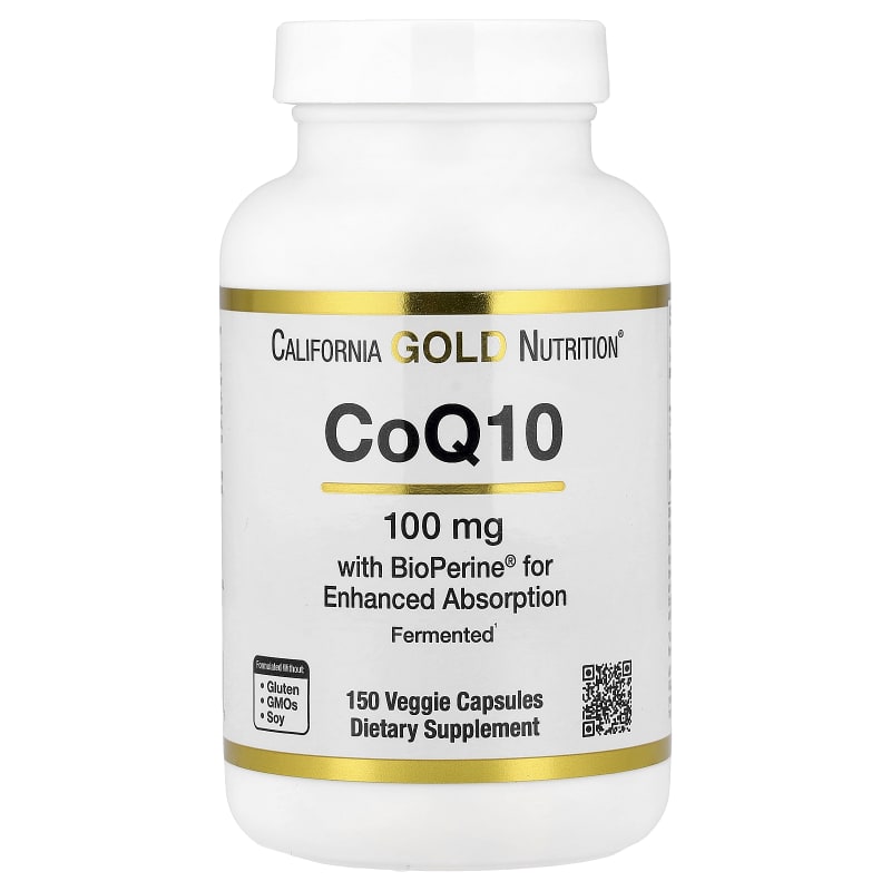 CoQ10, Ubiquinone USP with Bioperine® Black Pepper Extract, Enhanced Bioavailability