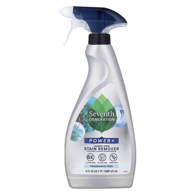 Power+, Laundry Spray Stain Remover, Fragrance Free