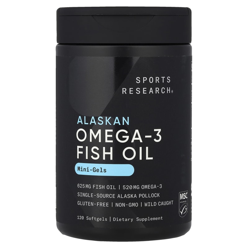 Alaskan Omega-3 Fish Oil, Mini Gels
