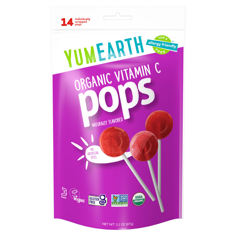 Organic Vitamin C Pops, Assorted, 14 Pops