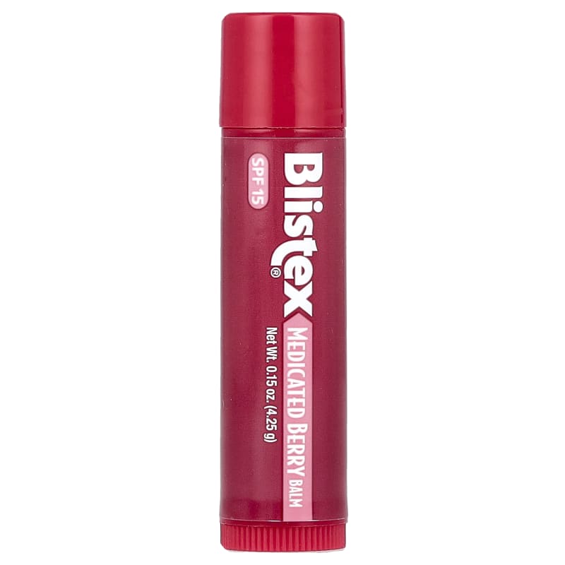 Medicated Lip Protectant/Sunscreen, SPF 15, Berry
