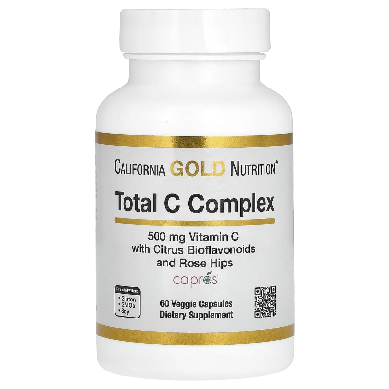 Total C Complex with Ascorbic Acid, Amla Extract, Citrus Bioflavonoids & Rose Hip Extract, 500 mg
