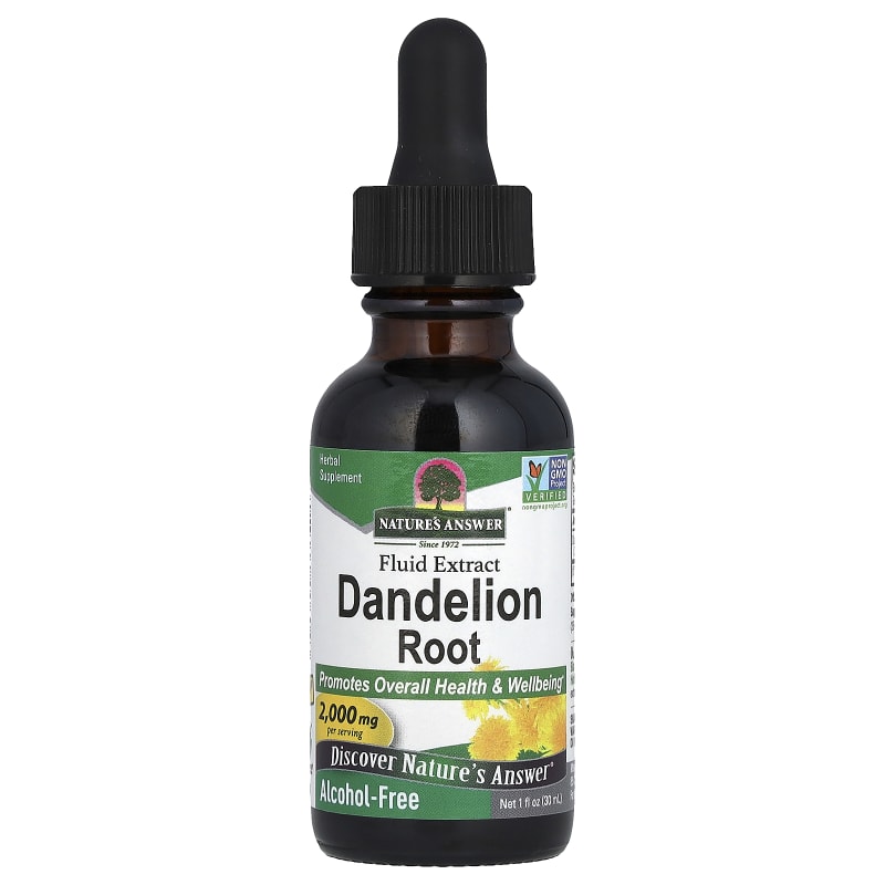 Fluid Extract, Dandelion Root, Alcohol Free, 2,000 mg