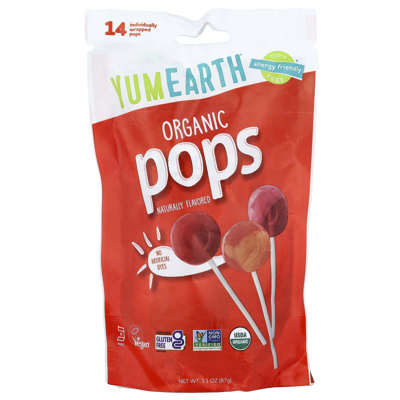 Organic Pops, Assorted, 14 Individually Wrapped Pops