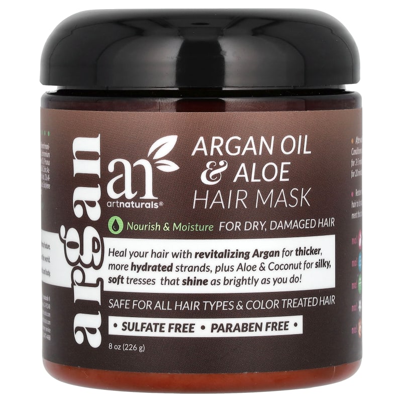 Argan Oil & Aloe Hair Mask, For Dry, Damaged Hair
