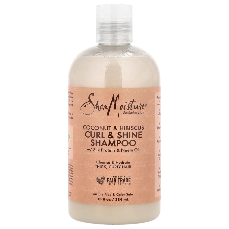 Curl & Shine Shampoo, Coconut & Hibiscus, Thick, Curly Hair