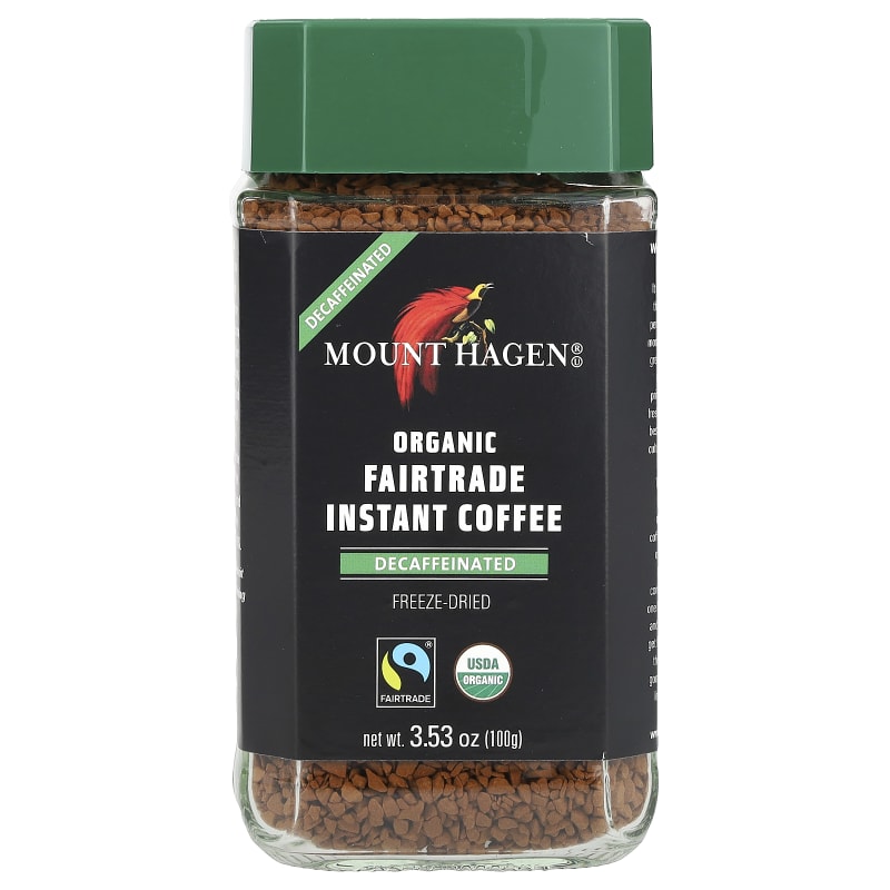Organic Fairtrade Instant Coffee, Decaffeinated